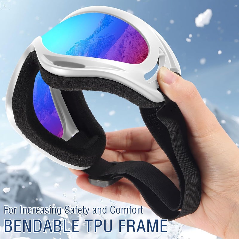 OXG Store Ski Snowboard Goggles for Men Women, UV Protection Ski Snow Goggles for Kids Youth Adult - Image 5